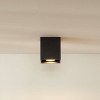 Lucide Spot pour plafond Bodi, angulaire, noir, GU10, à 1 lampe, aluminium