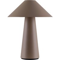 Globen Lighting Cannes rechargeable table lamp, brown, 26 cm, IP44