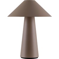 Globen Lighting batteridriven bordslampa Cannes, brun, 26 cm, IP44