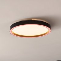 EGLO connect Montemorelos-Z, RGBW, noir, Ø42cm