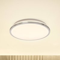 OSRAM LED-taklampa BATHROOM, krom, Ø 30 cm, IP44, CCT
