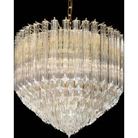 Novaresi Luminaire en cristal Pigna à 24 carats d'or