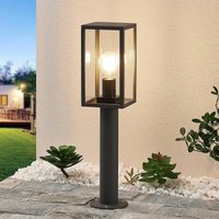 Lindby, luminaire pour socle Filimon, 50 cm, anthracite, IP44, E27