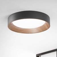 Luce Ambiente Design LED-taklampa Arka, Ø 50 cm, svart, metall, CCT