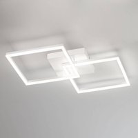 Fabas Luce Plafonnier LED moderne Bard en blanc