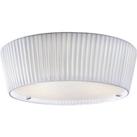 Bover Plafonet 43 - textiltaklampa, band vit