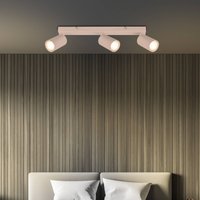 Briloner Ceiling spotlight, Tip, beige, 3-bulb, metal, GU10, adjustable