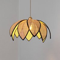 OSRAM hanging light Decor Rattan Lotus, Ø 48 cm, beige, E27