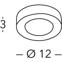 austrolux Kolarz Click R taklampa, svart, metall, GX53, Ø 12 cm