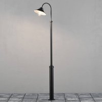 Konstsmide Lampe pour mât Vega, noire, à 1 lampe, 240 cm