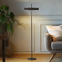 Lucande golvlampa Nysira, grå metallic, 2 lampor