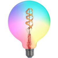 LUUMR Smart LED, E27, G125, 4 W, RVB, Tuya, Wi-Fi, clair, CCT