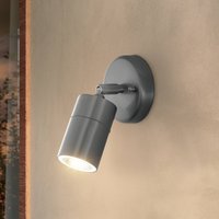 EGLO utomhus LED-spot Stockholm, stålfärgad, utskjutning 10 cm