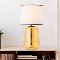 Brilliant Hydra table lamp, 56.5 cm high, grey/yellow