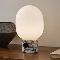 Audo Copenhagen Audo bordslampa JWDA, 32 cm, vit, marmor, glas