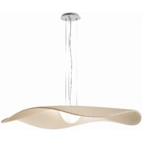 Bover LED-hänglampa Mediterránia, vit/krämfärgad, Ø 105 cm