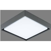EVN LED outdoor ceiling light Tectum, 24x24 cm, anthracite, 110°
