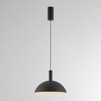 Molto Luce LORA II LED pendant light, black, Ø 24 cm, dimmable, 40° CCT