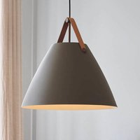 DFTP by Nordlux Hänglampa Strap med metallskärm beige, 48 cm