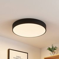 Lindby LED-taklampa Simera, Ø 50cm, svart, metall