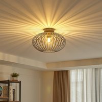 Lampa sufitowa Lindby Rosalea, kolor mesisng, metal, 40cm, E27