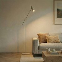 Lindby Vilo floor lamp, beige, 153 cm, GU10, adjustable