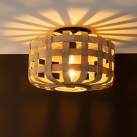 Brilliant Woodline ceiling light, bamboo lampshade Ø 36 cm