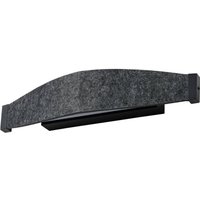 OSRAM LED-Wandlampe Decor Flat Felt, grau, Filz, 3.000 K