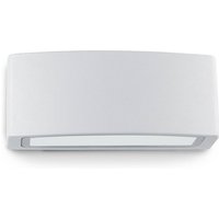 Ideallux Ideal Lux utomhusvägglampa Andromeda, grå, bredd 22 cm, aluminium