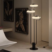kdln LED-golvlampa TRATTO, svart, höjd 150 cm, 3 lampor