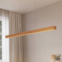 Lindby Alimara LED-hänglampa i trä, trä, längd 138 cm