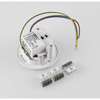 Molto Luce LED-inbyggnadslampa Wall 68R IP44 RD, vit, aluminium, CCT