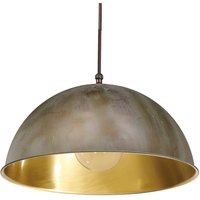 Moretti Luce Hänglampa Circle guld/antikmässing, Ø 25 cm