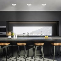 Briloner 7602 LED recessed spotlight 3-set IP65 3000K white