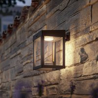 Philips solcellslampa Camill svart/klar 14 x 14 cm