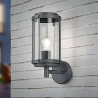 Trio Lighting Applique d'extérieur TANARO, anthracite, hauteur 33 cm, métal, IP44