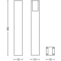 Philips myGarden Bridge gånglampa E27 antracit