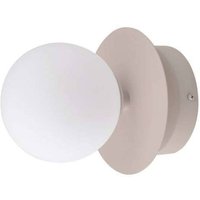 Globen Lighting wall lamp ART DECO, beige/white Ø 16 cm IP44