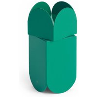 HAY Arcs salt and pepper shakers, green, stainless steel, 11 cm