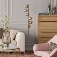 KARE Scala Balls floor lamp, 6-bulb, gold