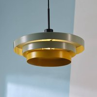 OSRAM Decor Layers pendant light, green/yellow, steel, E27