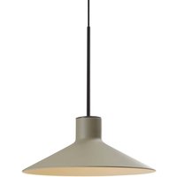 Bover LED-hänglampa Platet, svart/olivgrå, 20 cm