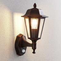 Lindby Noor outdoor wall light with a motion detector