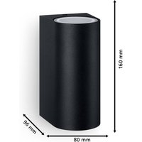 Philips vägglampa för utomhusbruk Nightingale, 2 ljus