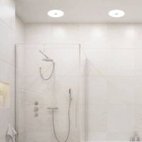 Briloner Plafonnier encastré LED 748 IP44 CCT Switch Ø 22cm