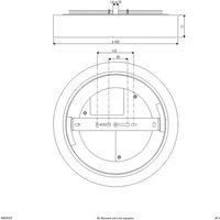 EVN Plafonnier LED Sauro, Ø 40 cm, blanc