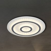 Globo Jayden LED ceiling light, white/anthracite, CCT, dimmable
