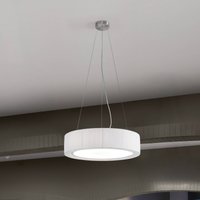 Plafonnier LED Urban de Bover, argenté/blanc, Ø 60 cm