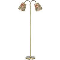 PR Home Amy Cia Theo floor lamp, coloured/brass, 150 cm, 2-bulb.