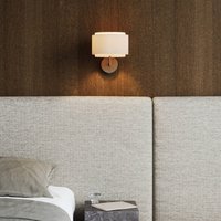 DFTP by Nordlux Takai wall light, double-layer fabric lampshade